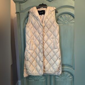 Women's Cream Quilted Vest